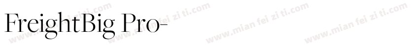 FreightBig Pro字体转换